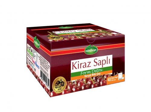 Kiraz Saplı Karışık Bitki Çayı Süzen Poşet 40 Adet